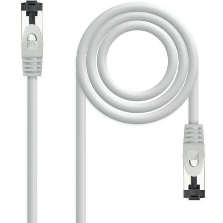 Cable de Red RJ45 SSTP Nanocable 10.20.2000-L30 Cat.8.1/ 30cm/ Gris